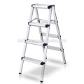 Aluminum double side folding domestic step ladder with en131